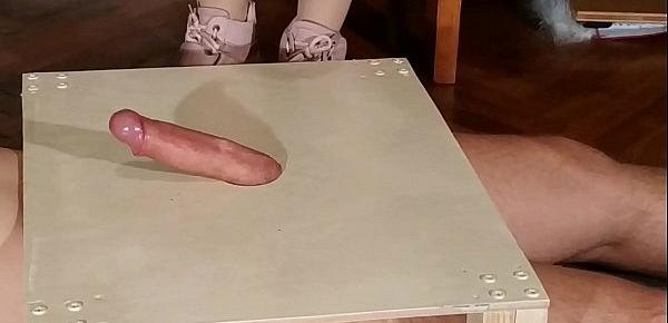  Domina cock stomping slave in pink boots (magyar alázás) pt2 HD